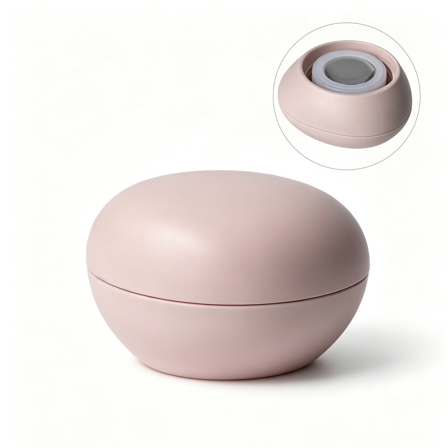 Die pinkfarbene isolierte Edelstahlflasche