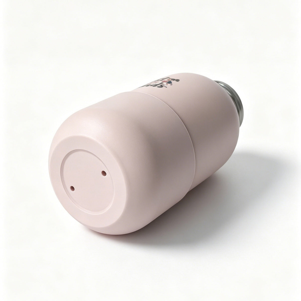 Die pinkfarbene isolierte Edelstahlflasche