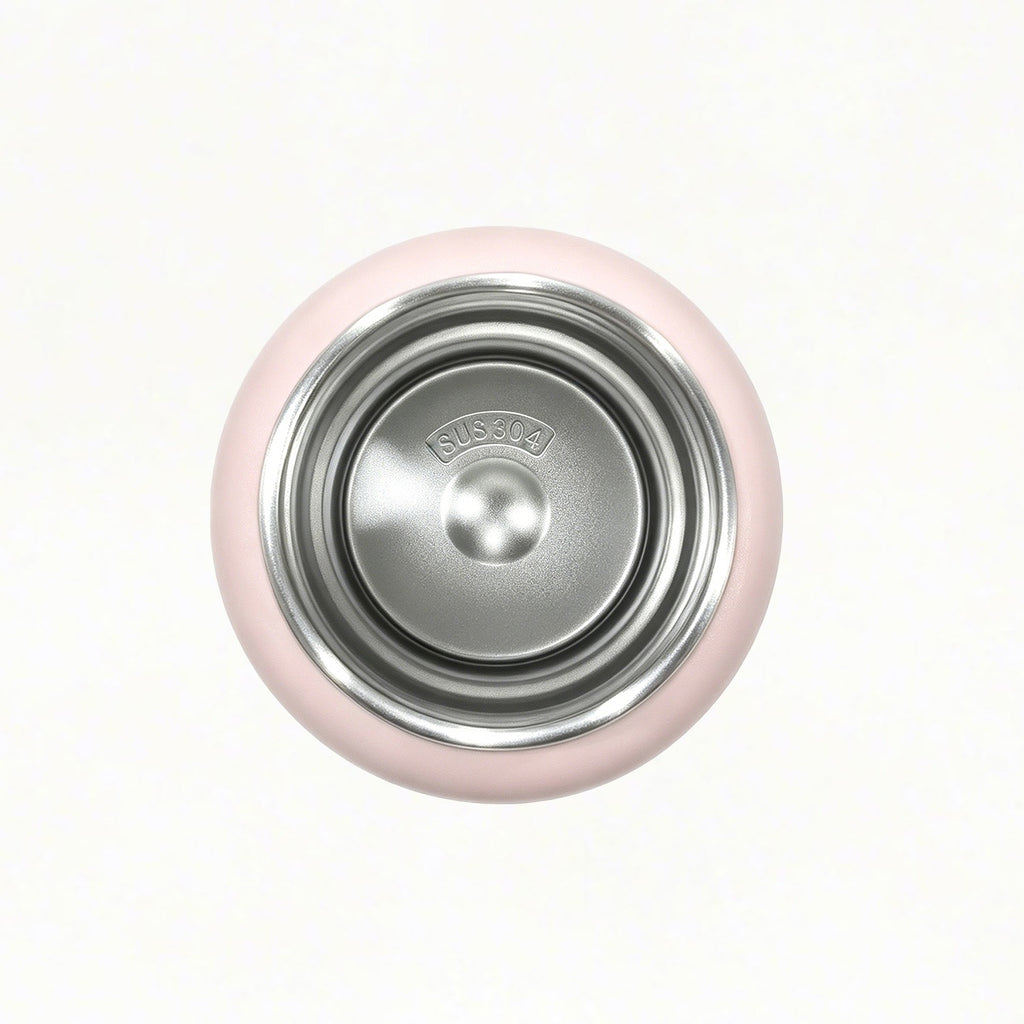 Die pinkfarbene isolierte Edelstahlflasche