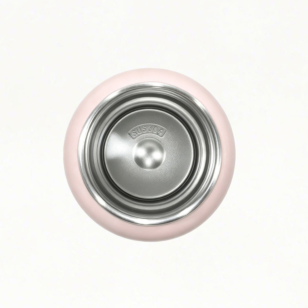 Die pinkfarbene isolierte Edelstahlflasche